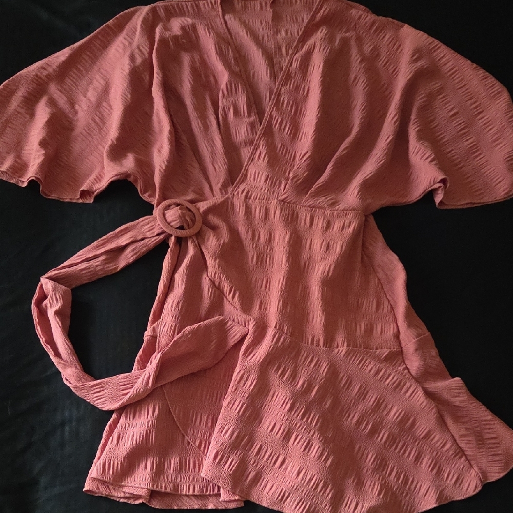 Pink Wrap Dress